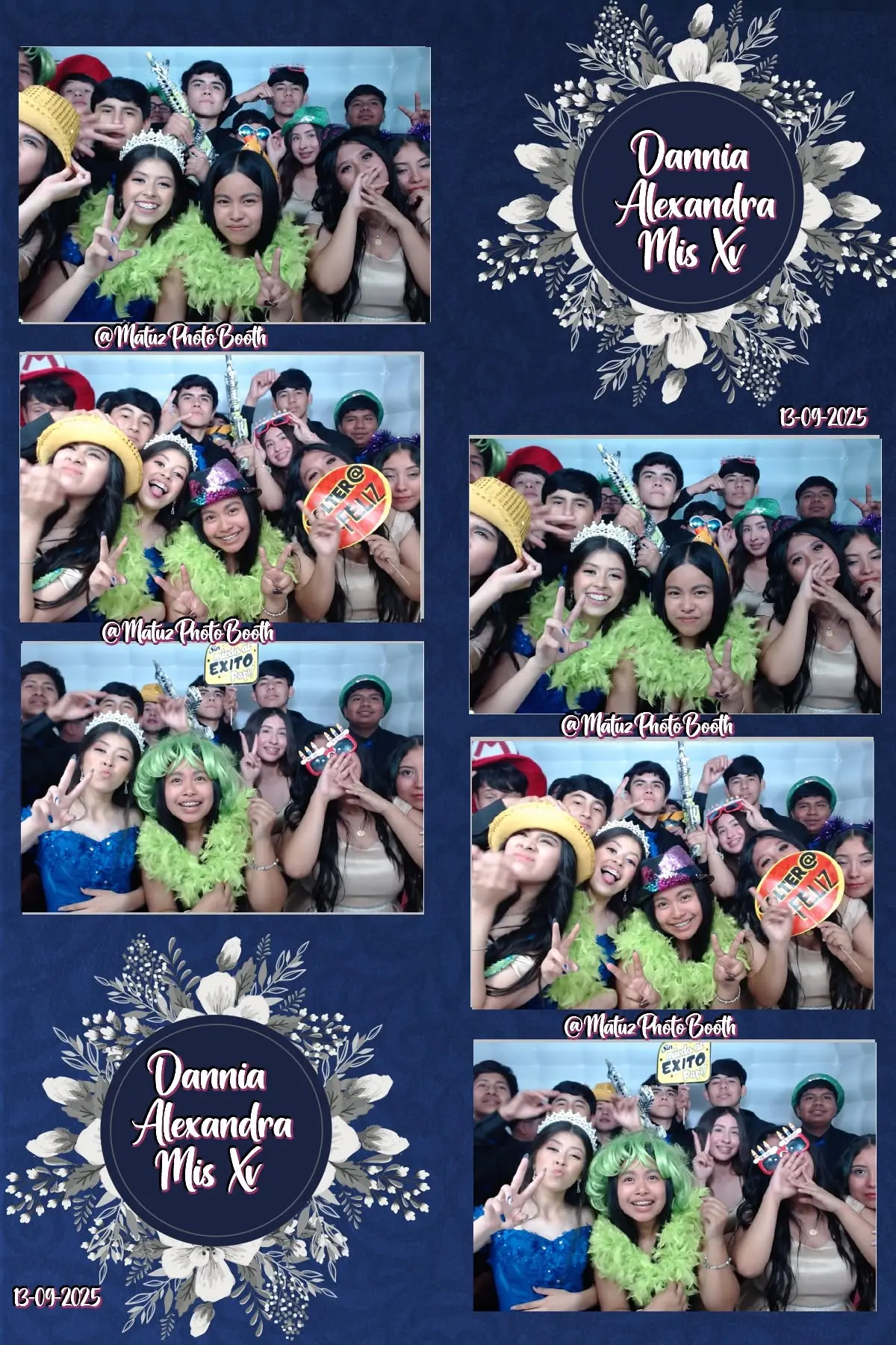 Recuerdos con amigos de los XV años de Dannia Alexandra